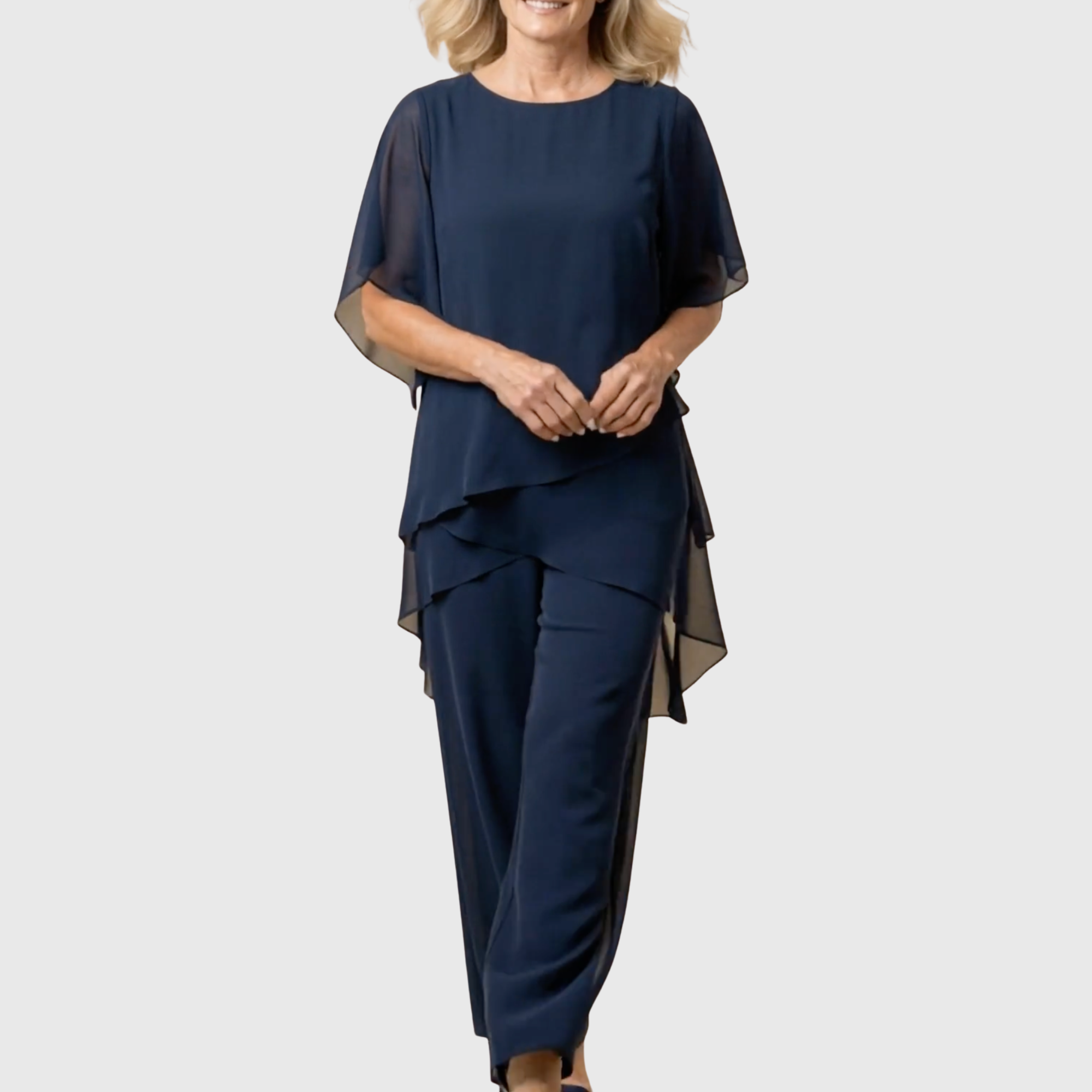 Draped Two-Piece Set