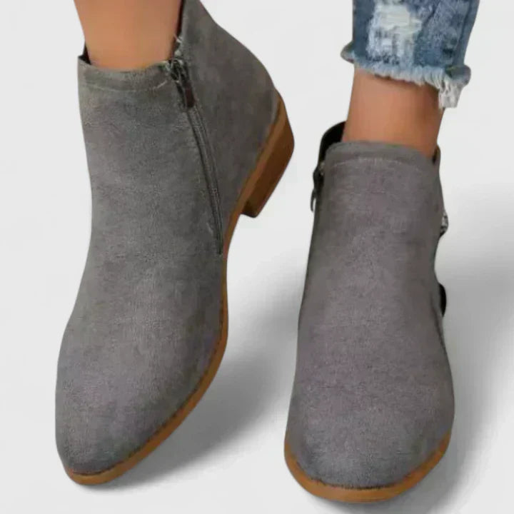Chic Zip Ankle Boots