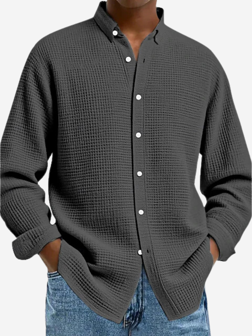 Refined Textured Dress Shirt