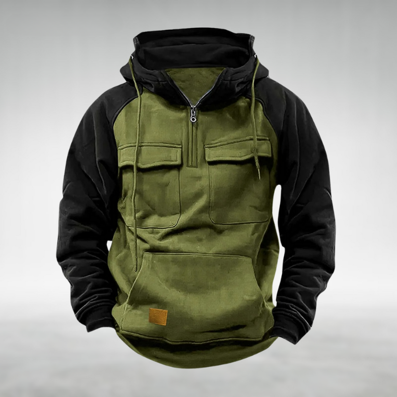 Rugged Hooded Winter Sweatshirt
