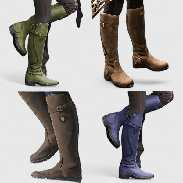 Classic Buckle Comfort Riding Boots