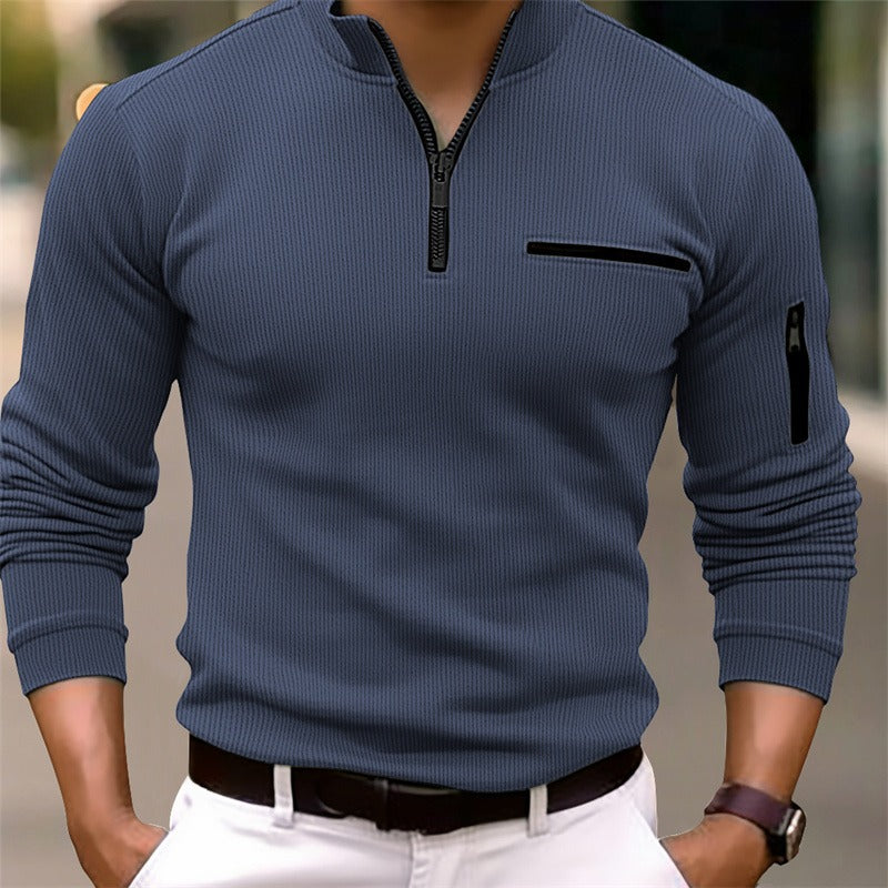 Refined High-Collar Knit