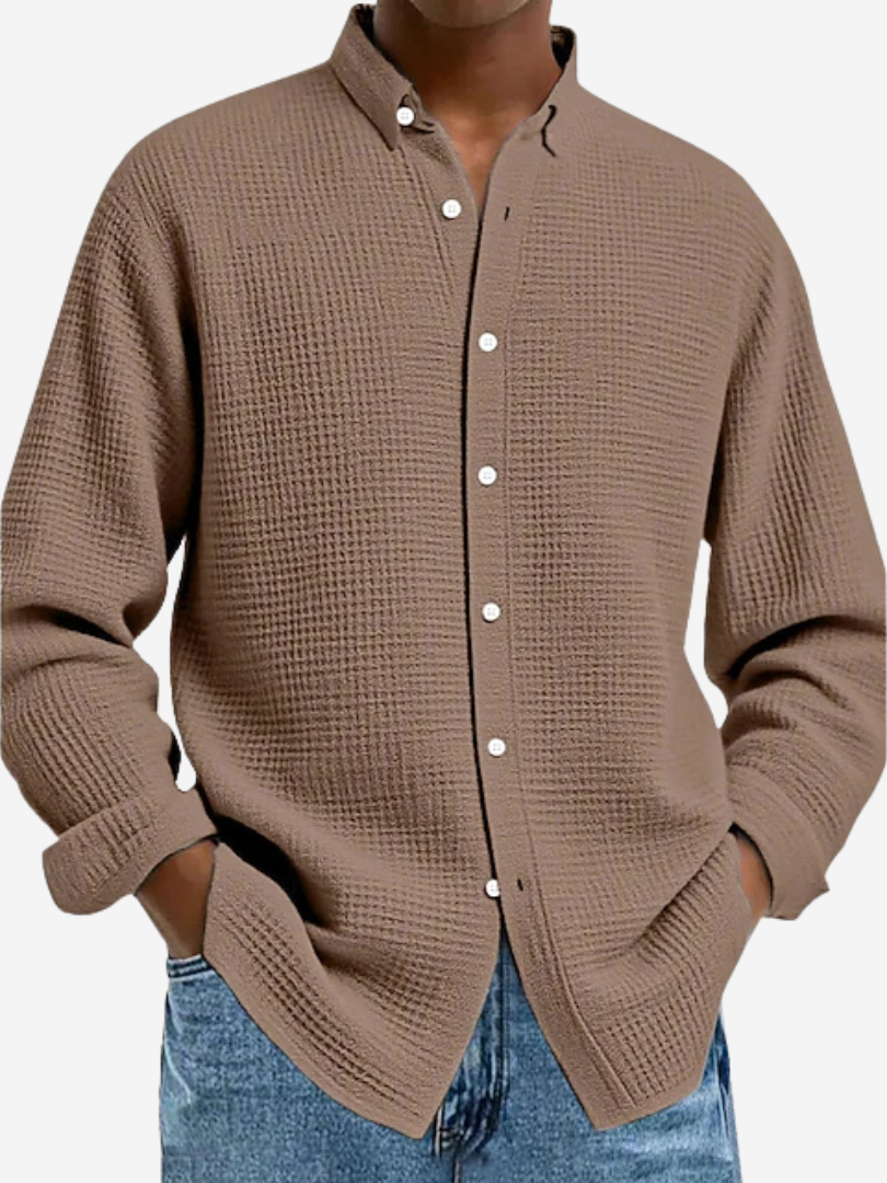 Refined Textured Dress Shirt