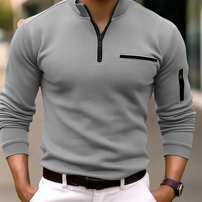 Refined High-Collar Knit