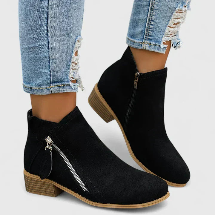 Chic Zip Ankle Boots