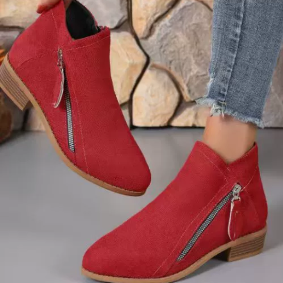 Chic Zip Ankle Boots
