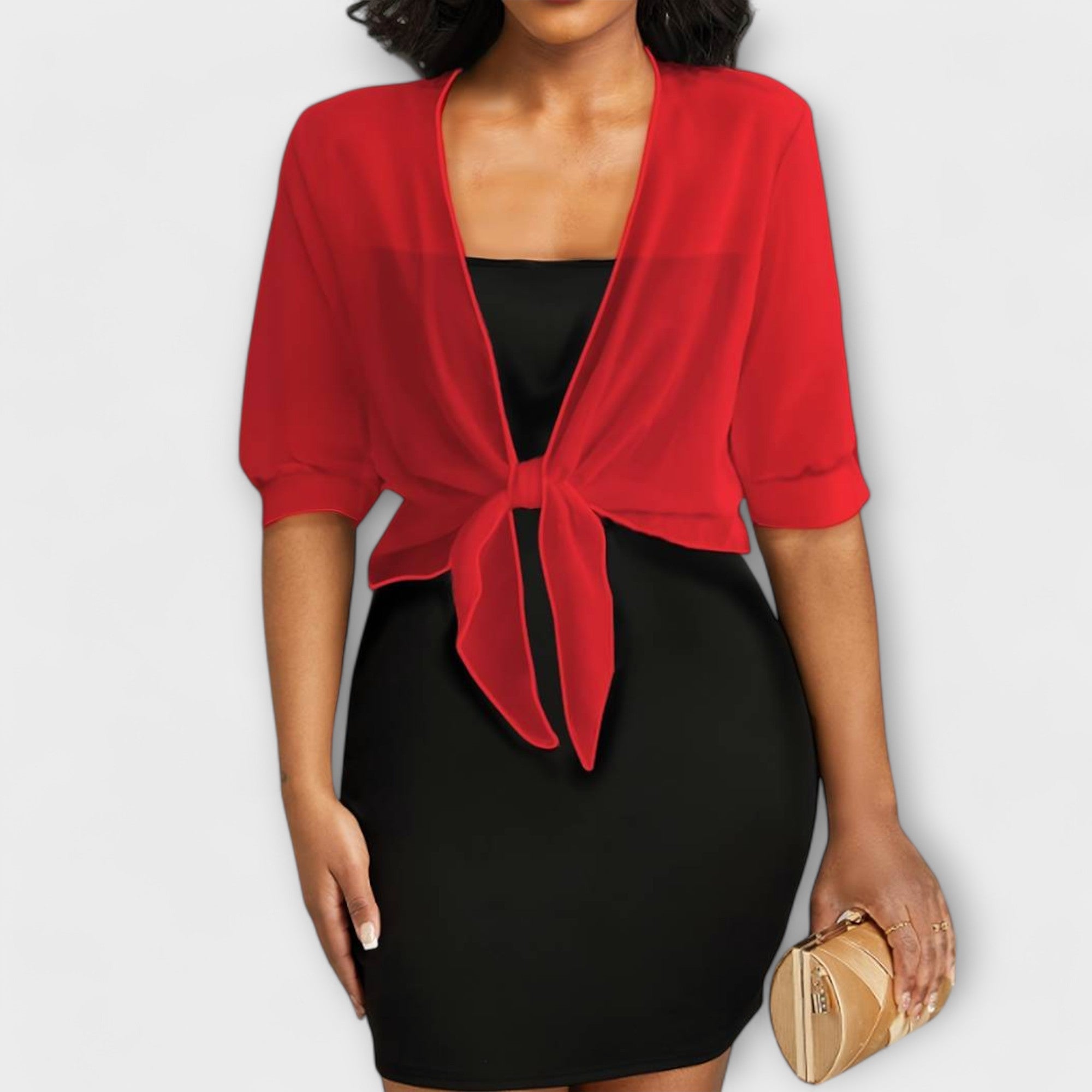 Elegant Sheer Wrap Top