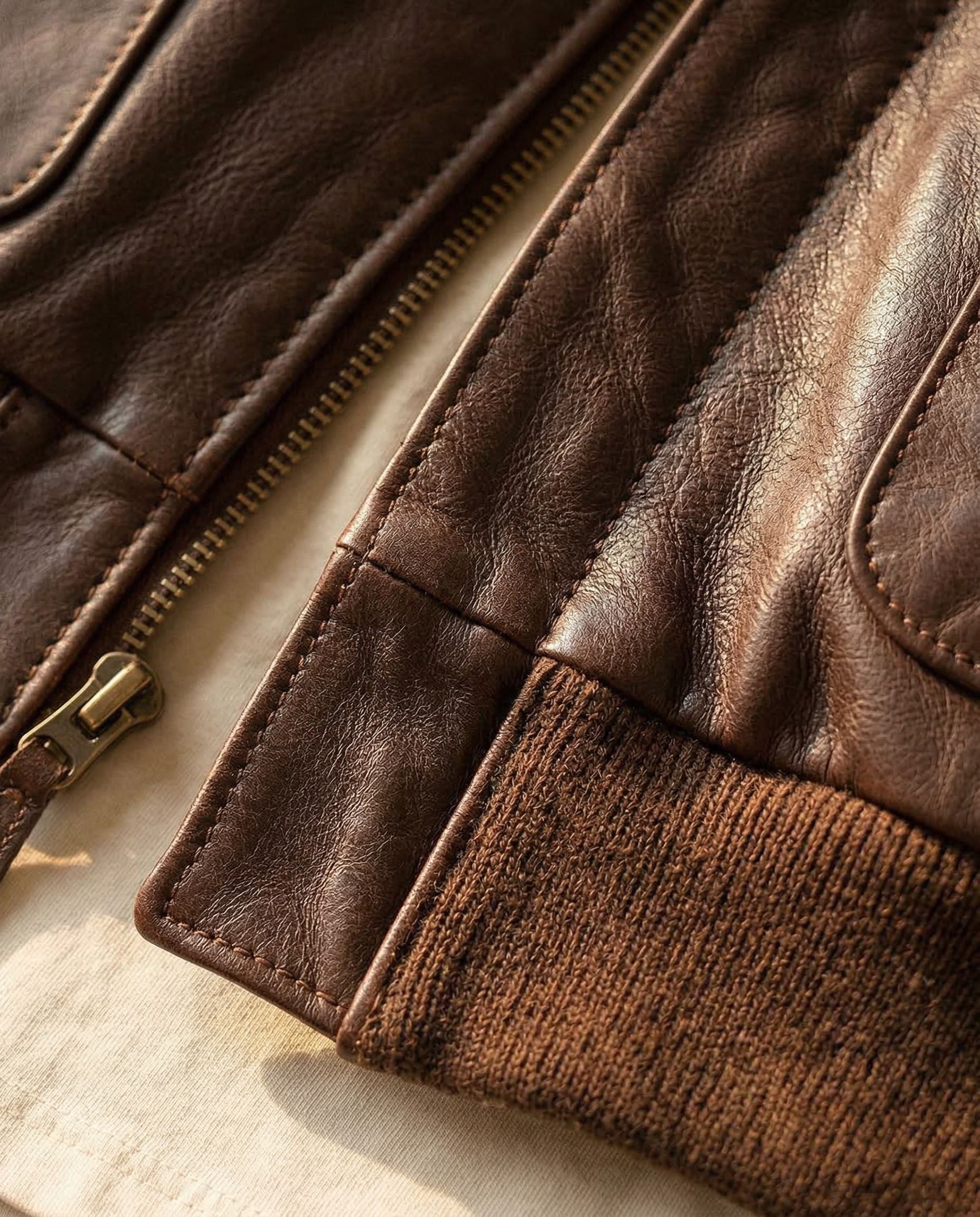 Classic Leather Bomber
