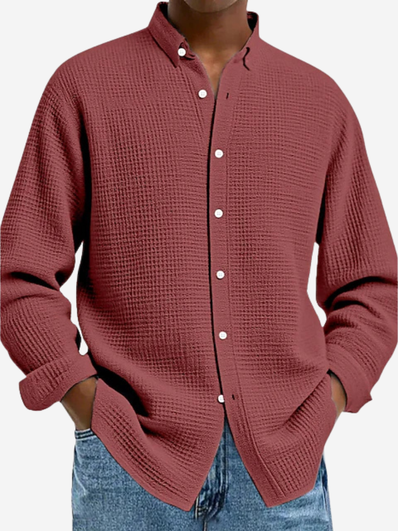 Refined Textured Dress Shirt