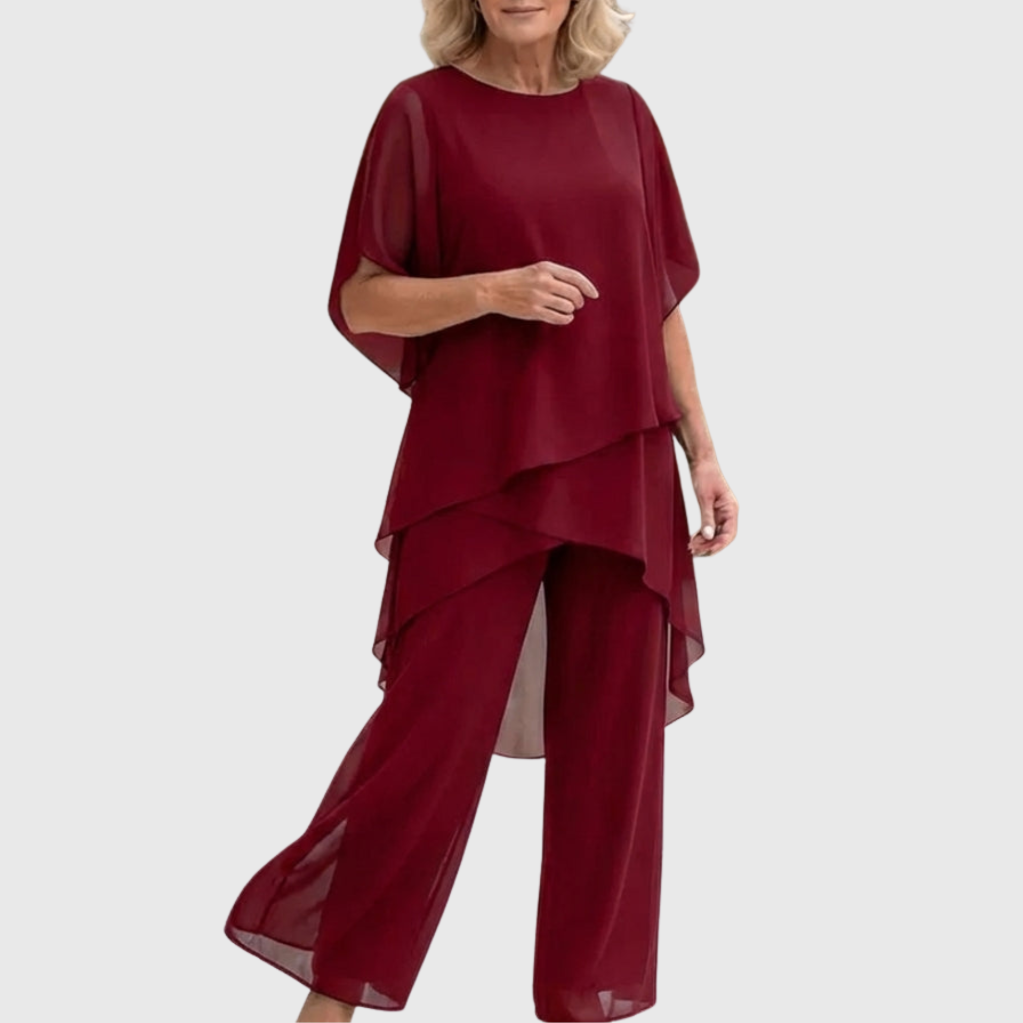 Draped Two-Piece Set