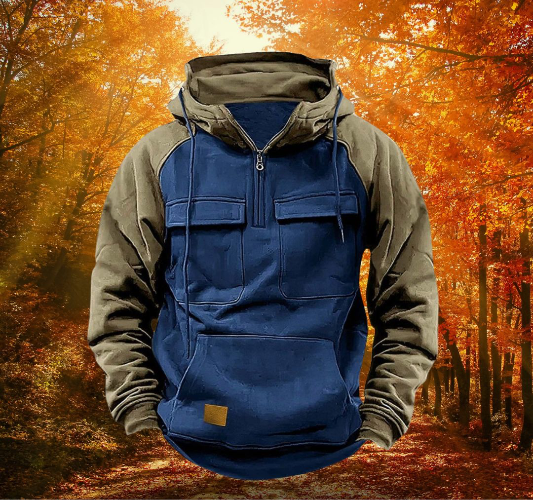 Rugged Hooded Winter Sweatshirt