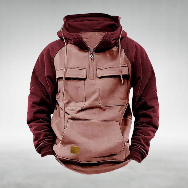 Rugged Hooded Winter Sweatshirt