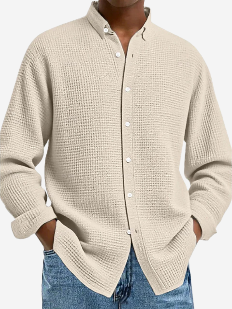 Refined Textured Dress Shirt