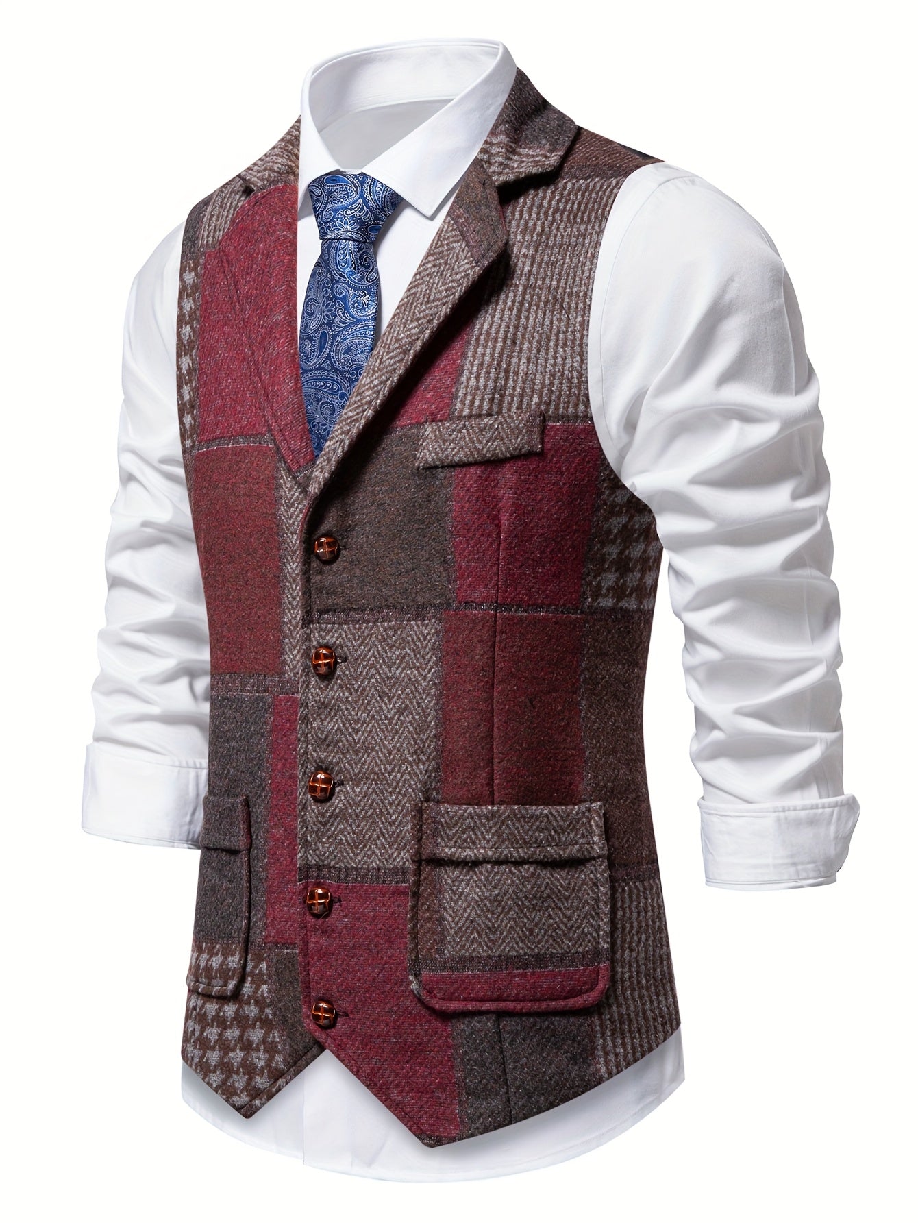 Classic Tweed Tailored Vest