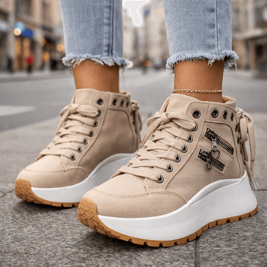 Charm Zip Sneakers