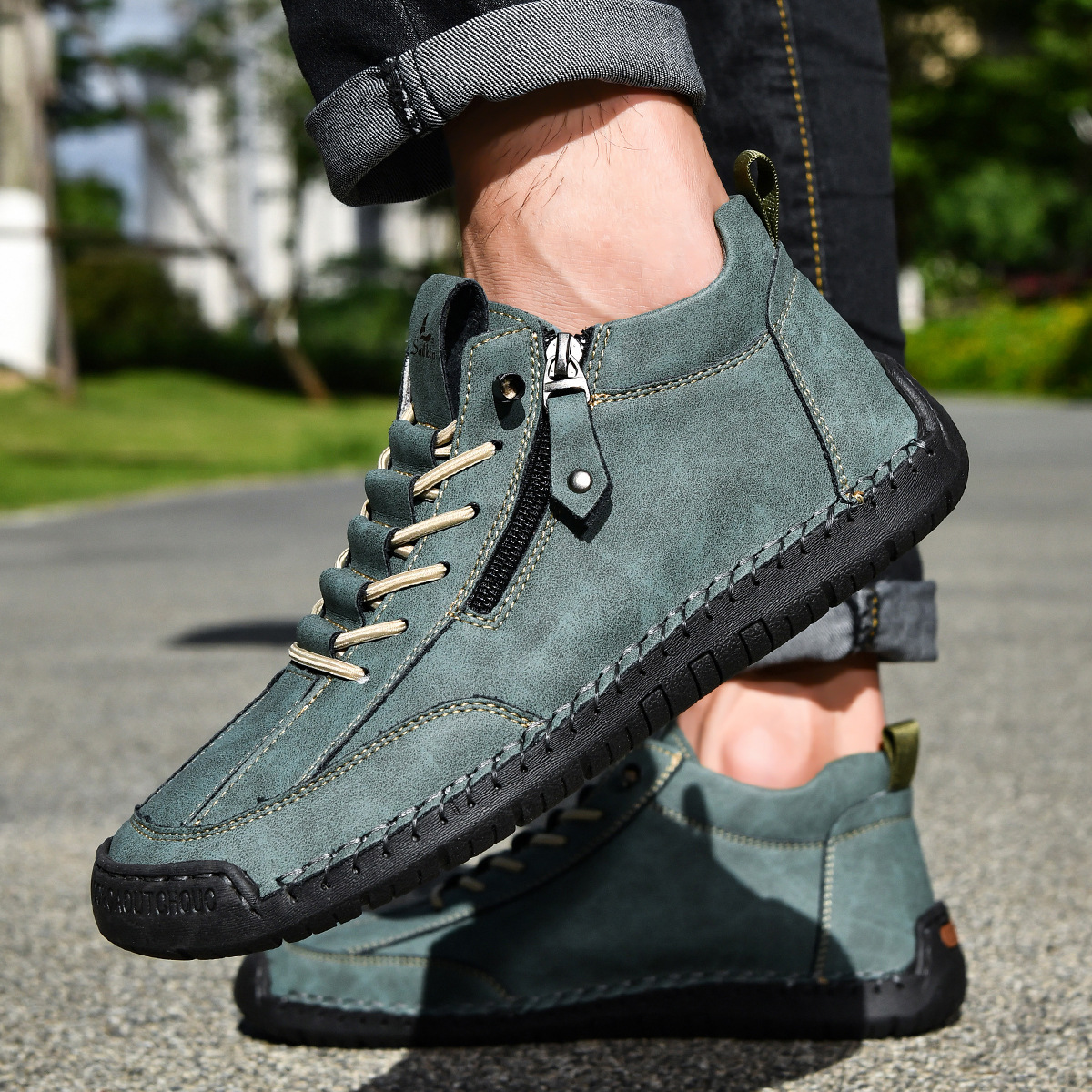 Nubuck Comfort Ankle Shoes