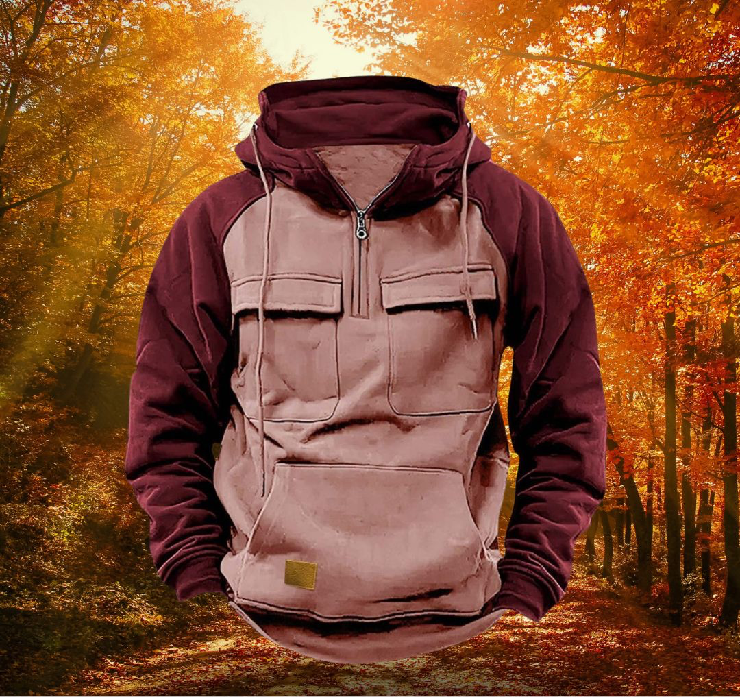 Rugged Hooded Winter Sweatshirt