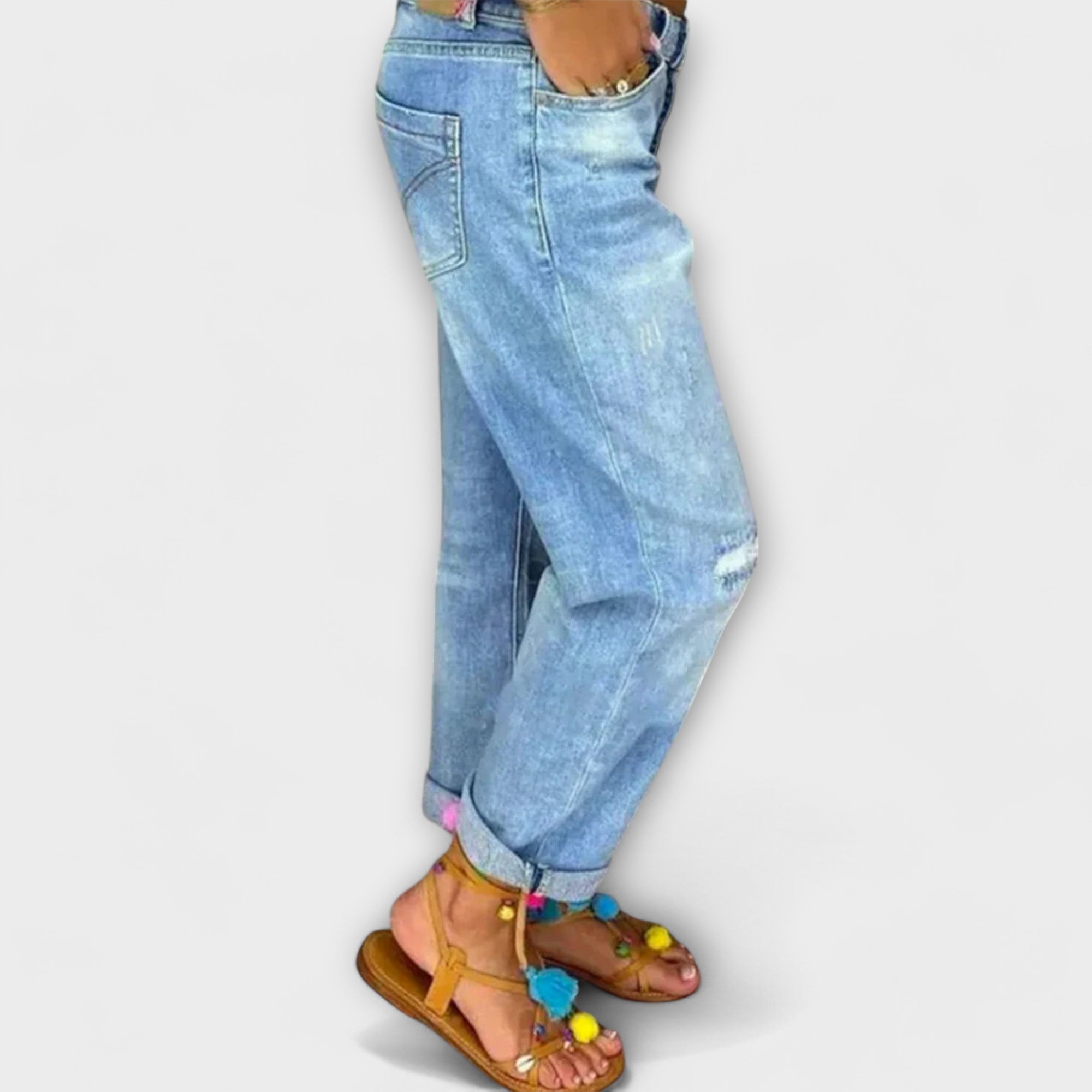 Vintage Button-Fly Denim Jeans