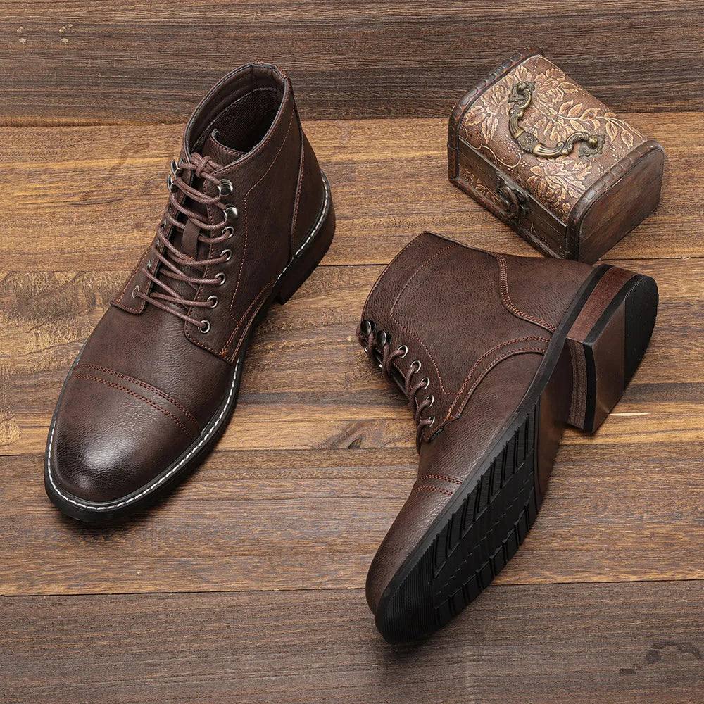 Heritage Leather Derby Boots
