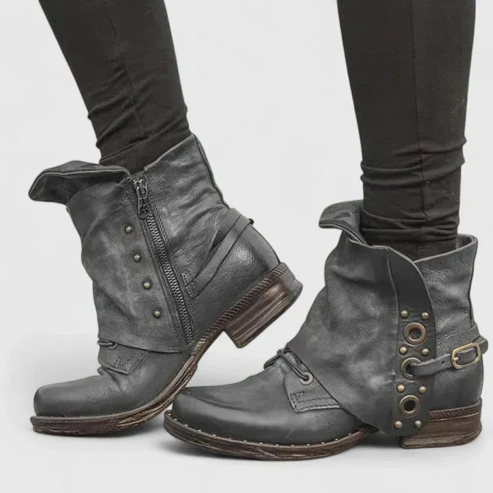 Vintage Comfort Strap Boots