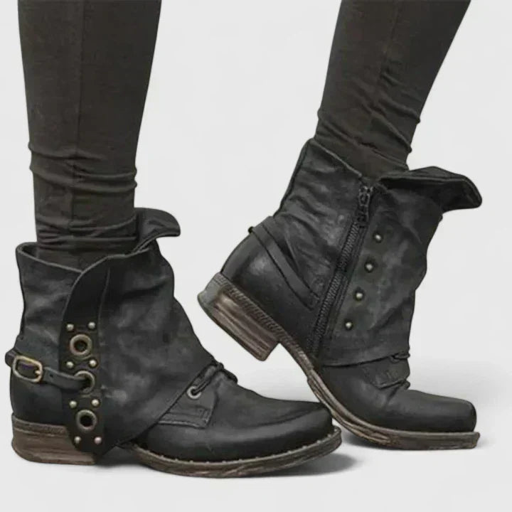 Vintage Comfort Strap Boots