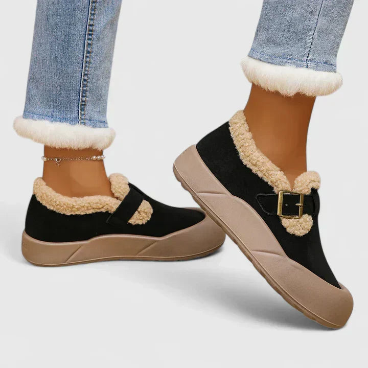 Cozy Buckle Comfort Boots