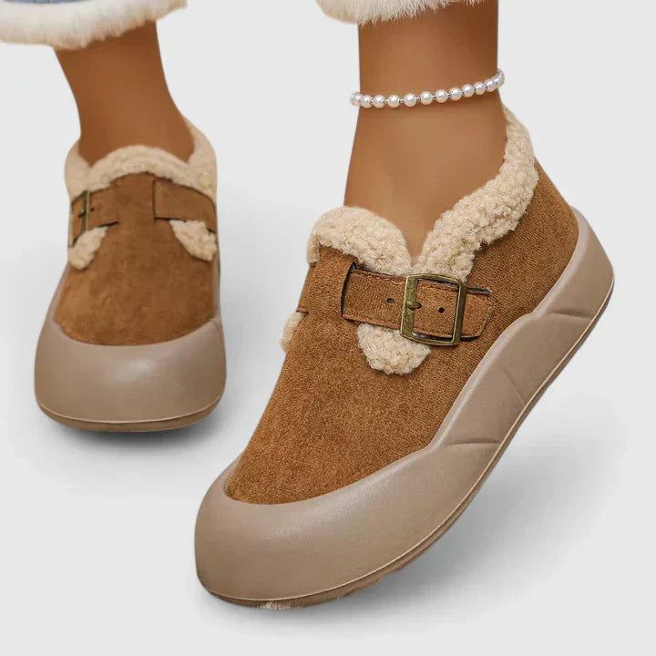 Cozy Buckle Comfort Boots