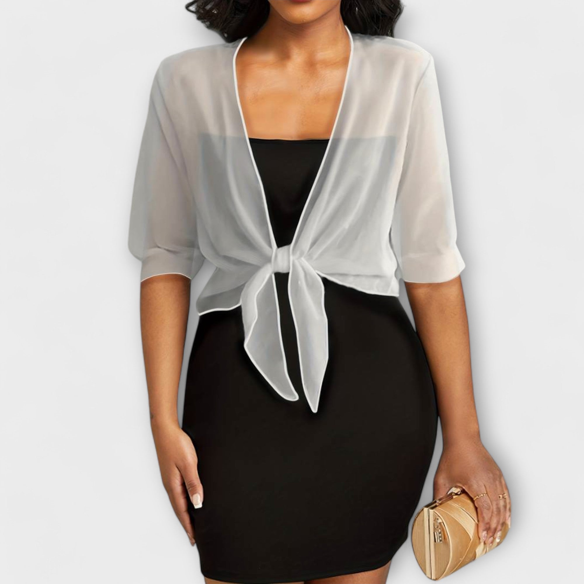 Elegant Sheer Wrap Top
