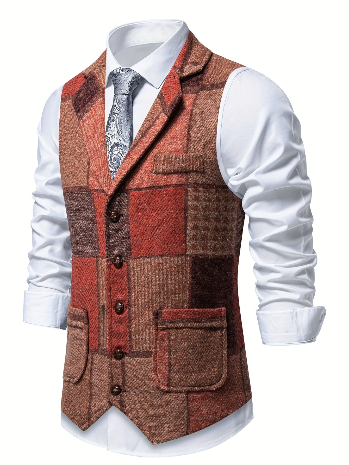 Classic Tweed Tailored Vest