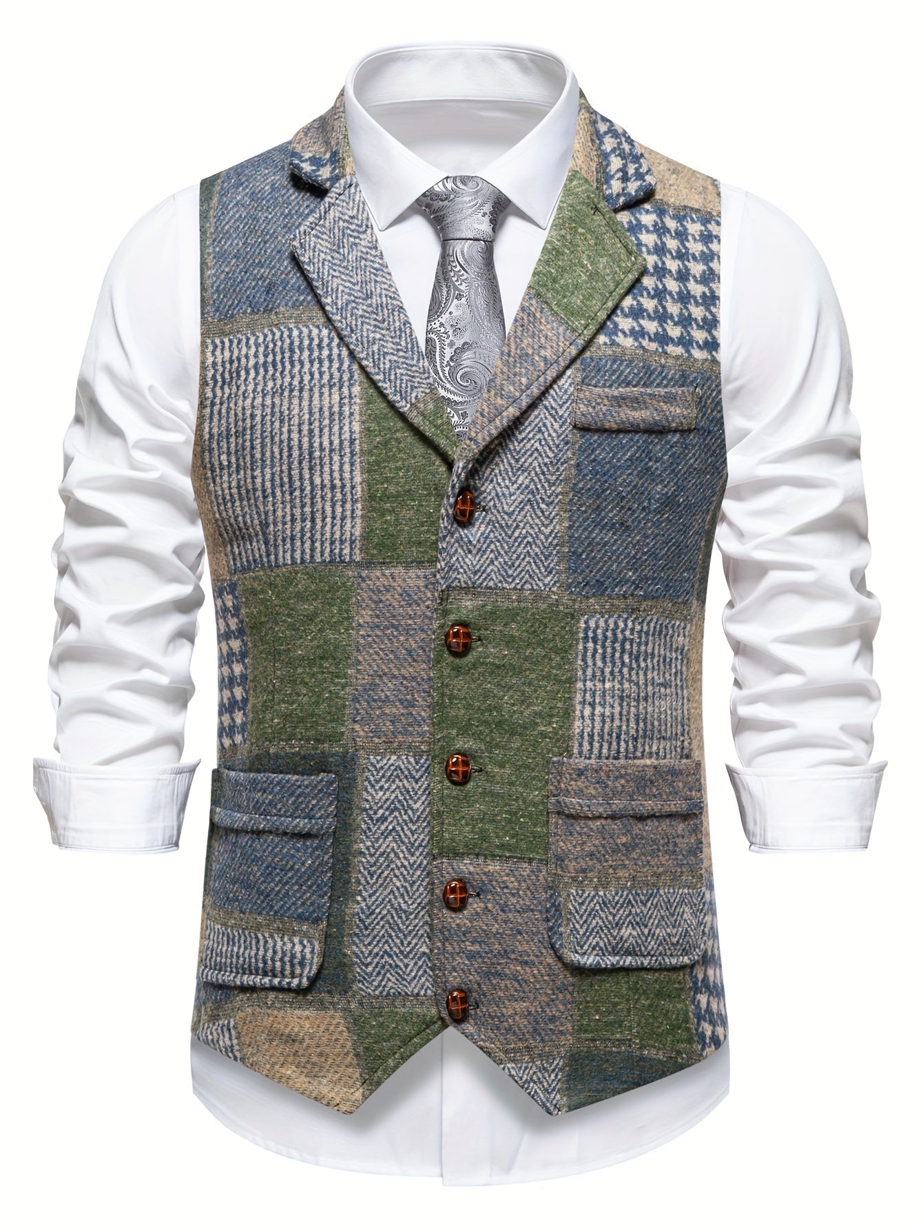Classic Tweed Tailored Vest