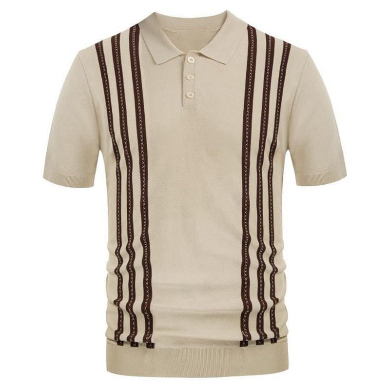 Casual Striped Polo