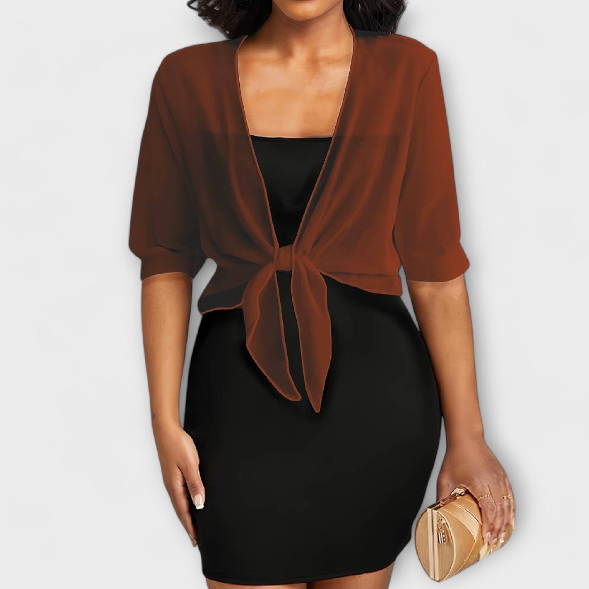 Elegant Sheer Wrap Top