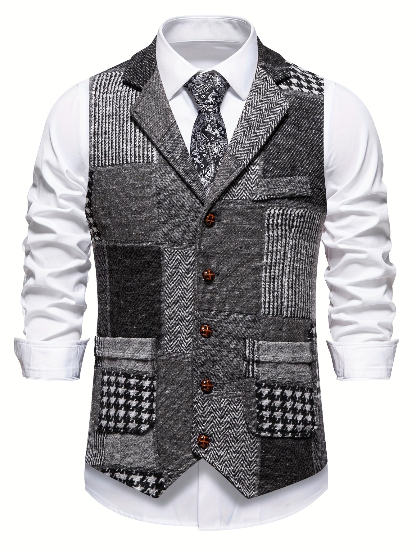 Classic Tweed Tailored Vest