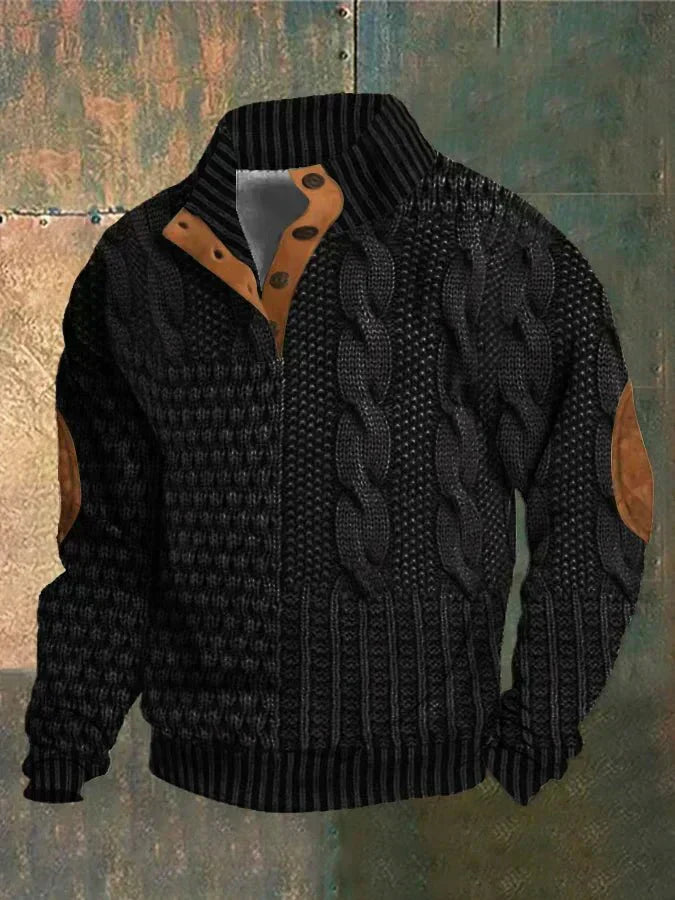 Vintage Pattern Knit Sweater