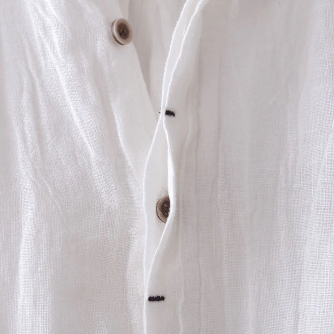Elegant Short Sleeve Button-Up Shirt