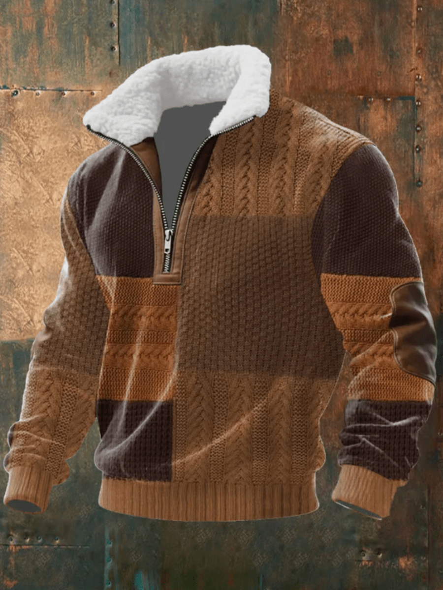 Warm Fleece Collar Sweater