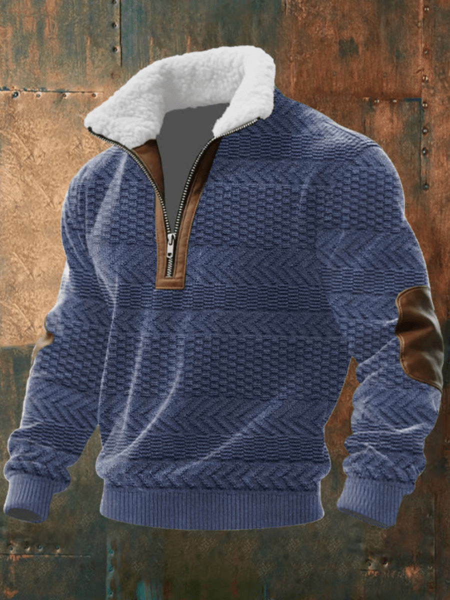 Warm Fleece Collar Sweater