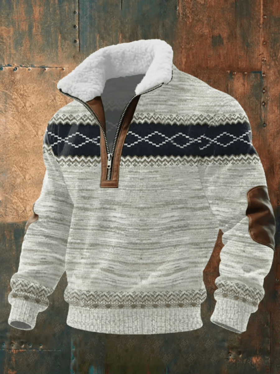 Warm Fleece Collar Sweater