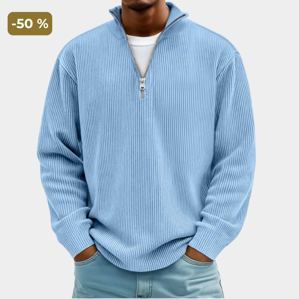 Textured Zip Knit
