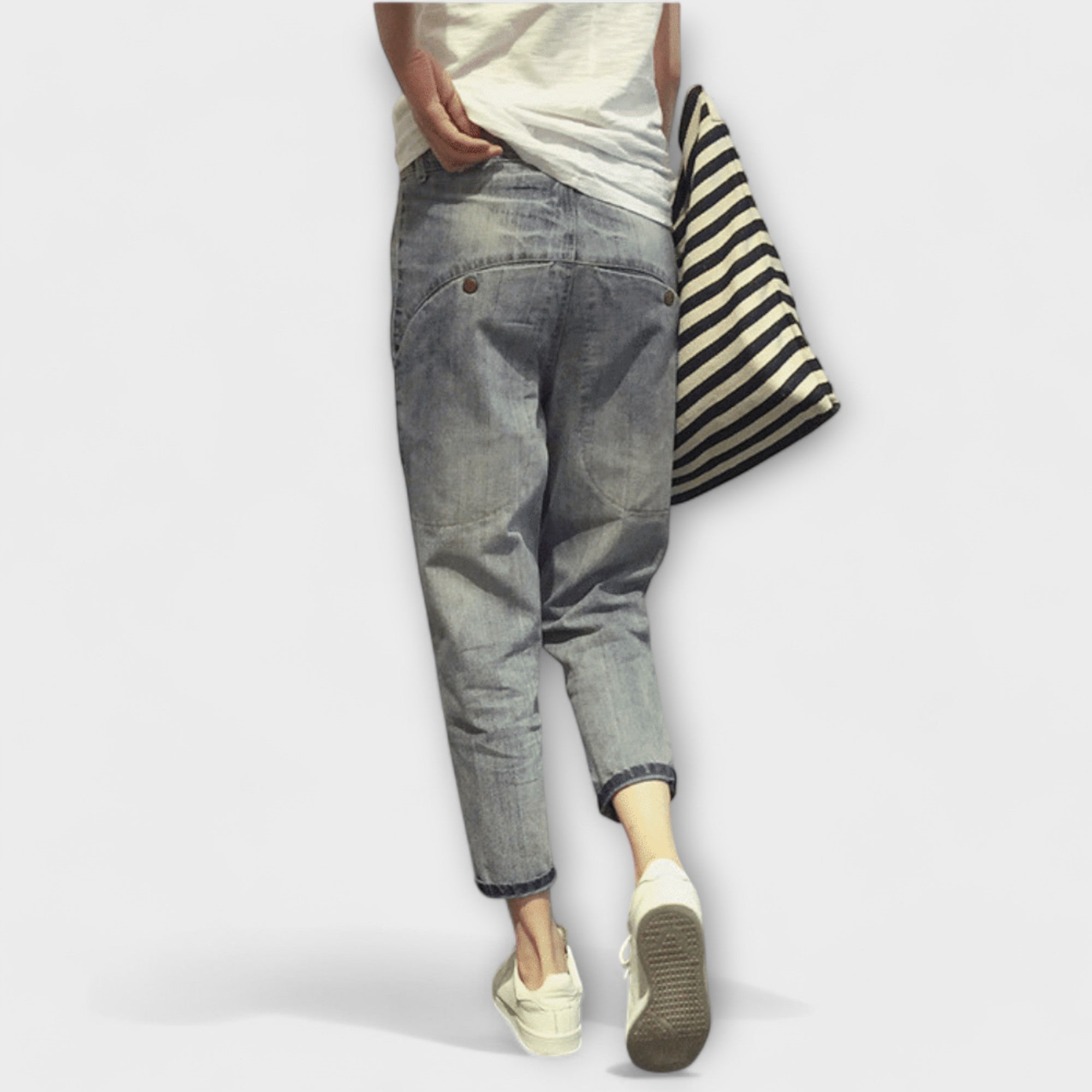 Casual Relaxed Fit Denim Pants