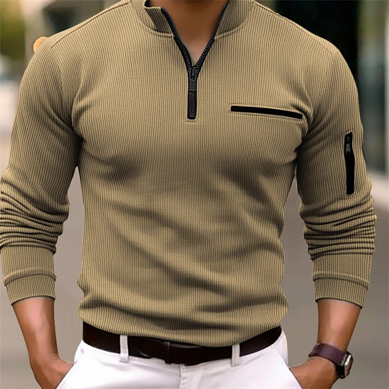 Refined High-Collar Knit