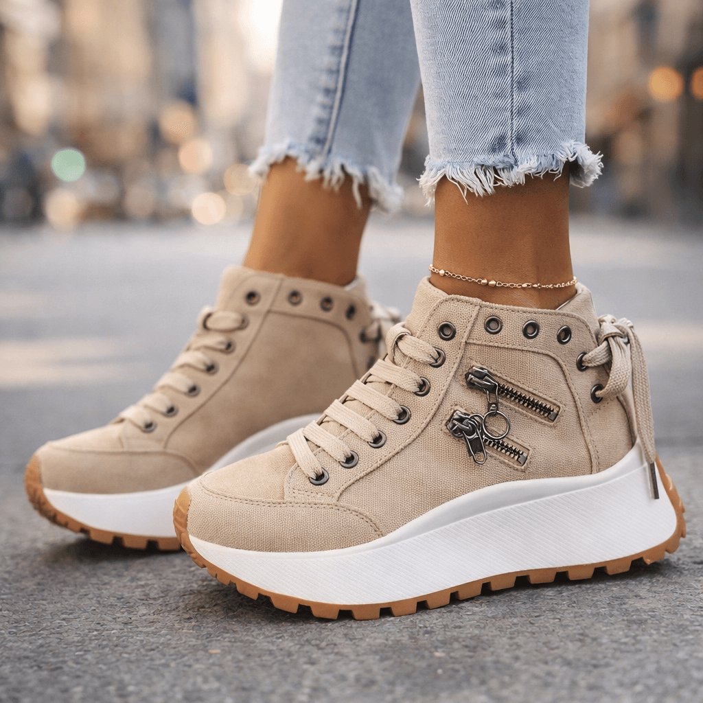 Charm Zip Sneakers