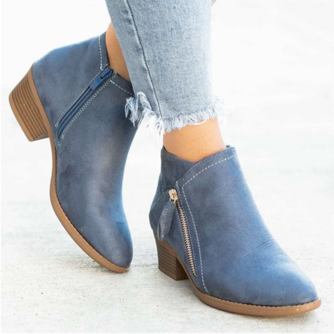 Chic Zip Ankle Boots