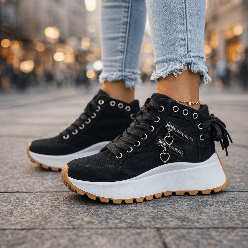 Charm Zip Sneakers