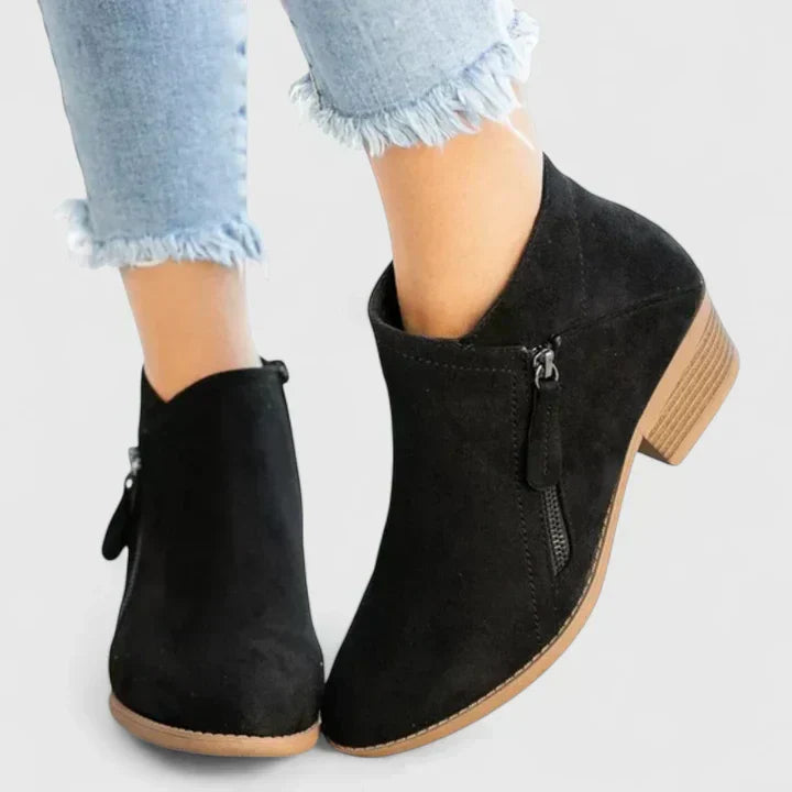Chic Zip Ankle Boots