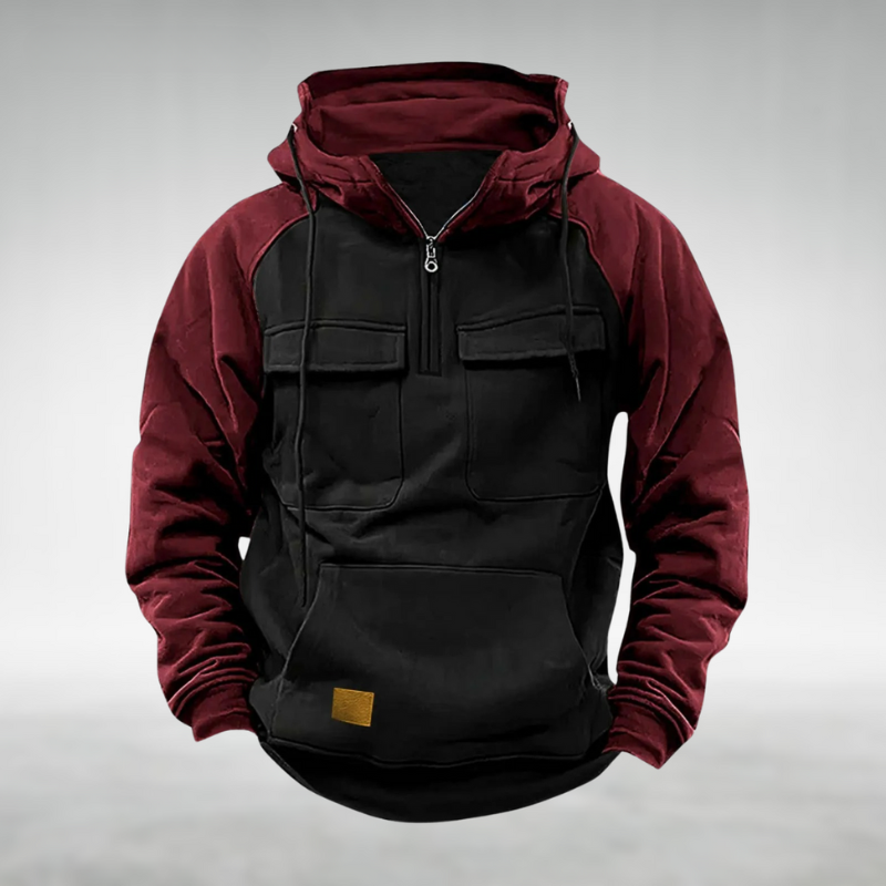 Rugged Hooded Winter Sweatshirt