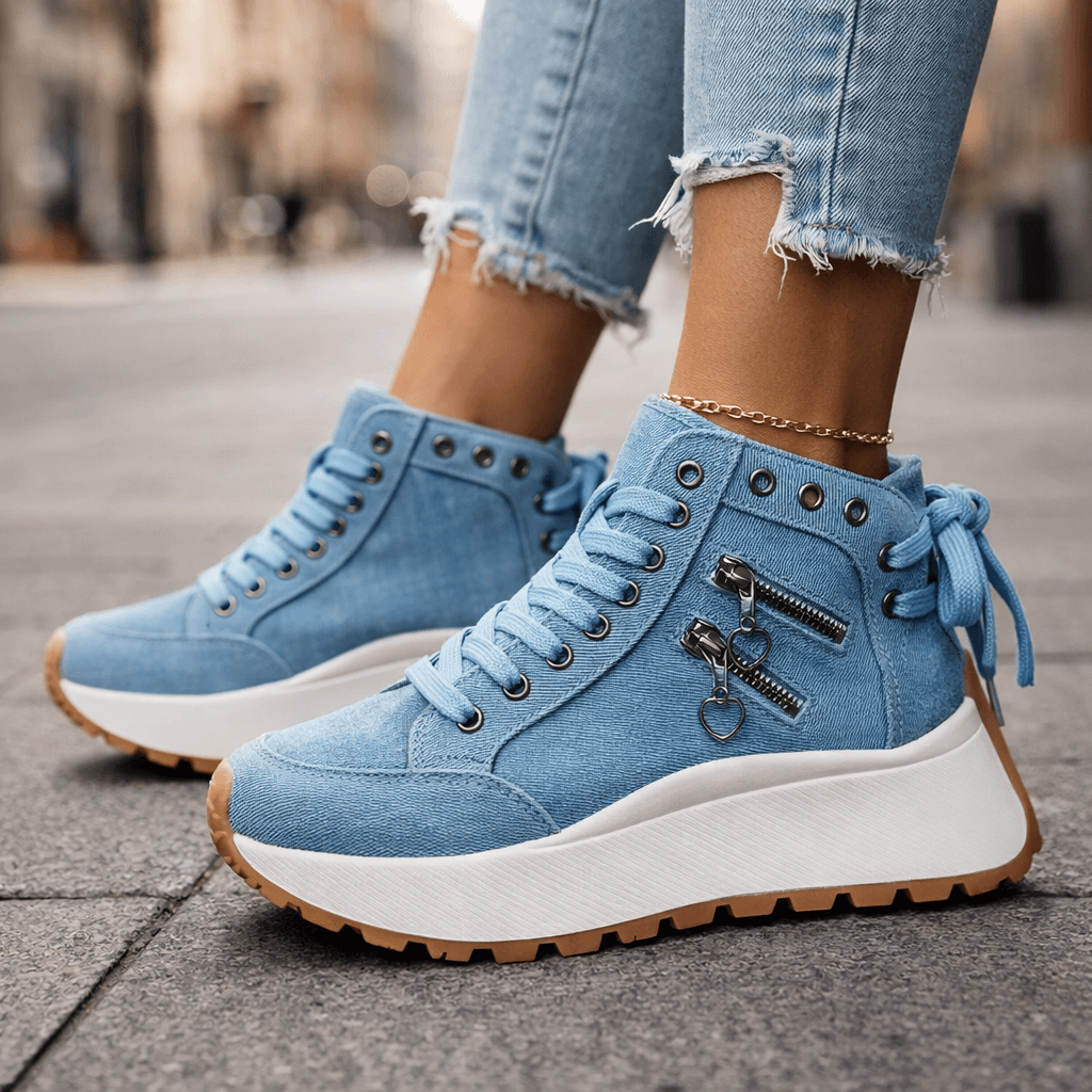 Charm Zip Sneakers