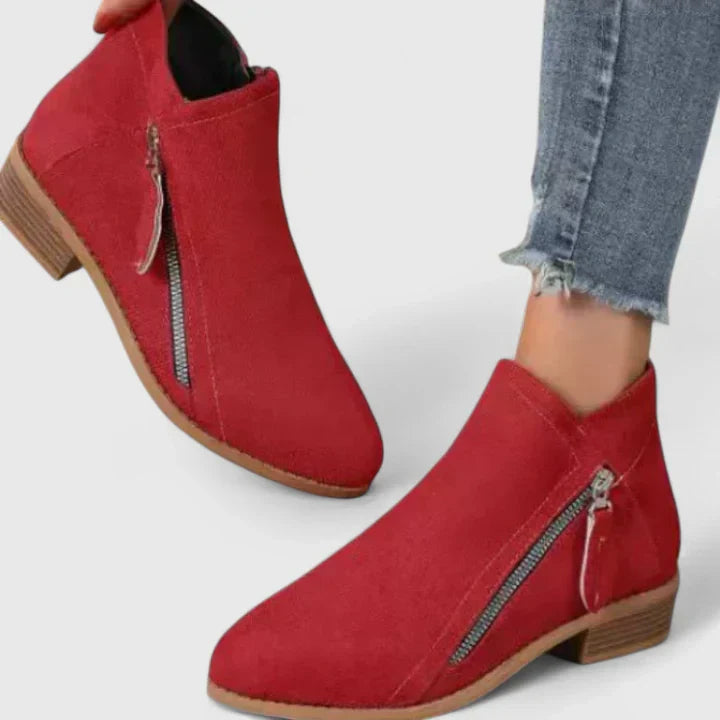 Chic Zip Ankle Boots