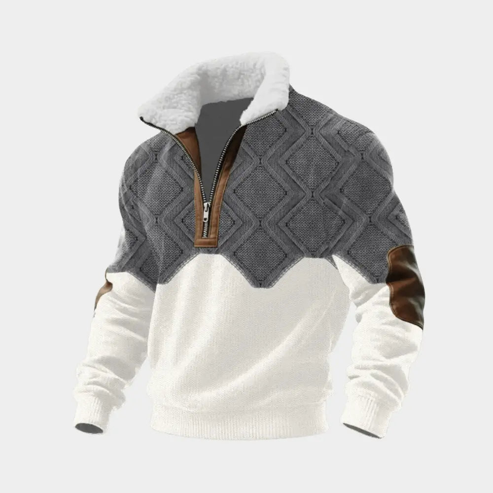Warm Fleece Collar Sweater