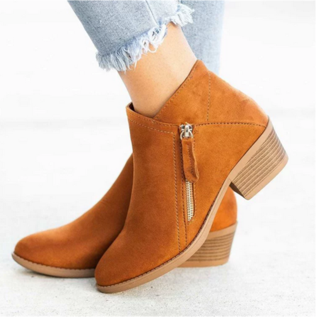 Chic Zip Ankle Boots